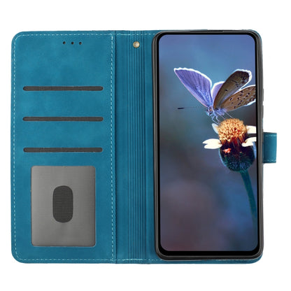 For Xiaomi Redmi Note 12S Flower Embossing Pattern Leather Phone Case(Blue) - Xiaomi Cases by buy2fix | Online Shopping UK | buy2fix