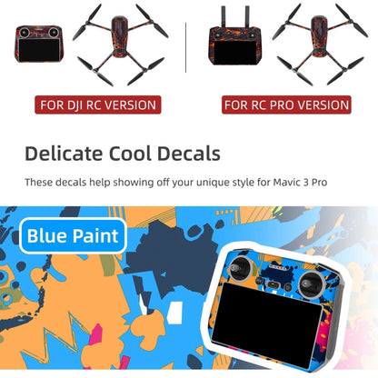 For DJI Mavic 3 Pro / RC Pro Sunnylife Drone Body Remote Control Decorative Stickers Set(Red Grain) - Stickers by Sunnylife | Online Shopping UK | buy2fix