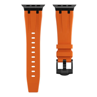 AP Silicone Watch Band For Apple Watch SE 40mm(Black Orange) - Watch Bands by buy2fix | Online Shopping UK | buy2fix