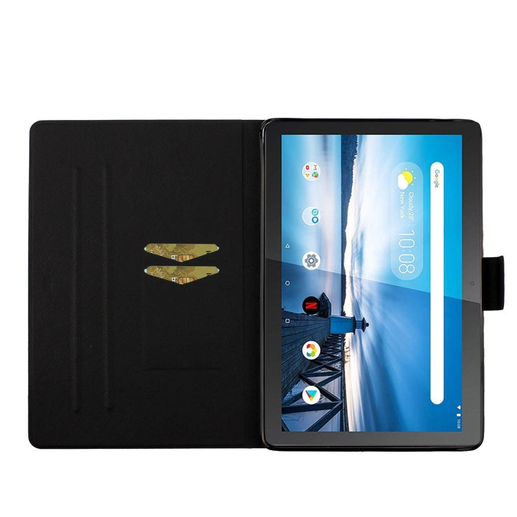 For Lenovo Tab M10 X605F X505 Colored Drawing Pattern Horizontal Flip Leather Case with Holder & Card Slots(Colored Sand) - Mobile Accessories by buy2fix | Online Shopping UK | buy2fix