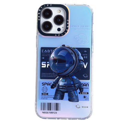 For iPhone 11 Astronaut Pattern Shockproof PC Protective Phone Case(Black) - iPhone 11 Cases by buy2fix | Online Shopping UK | buy2fix