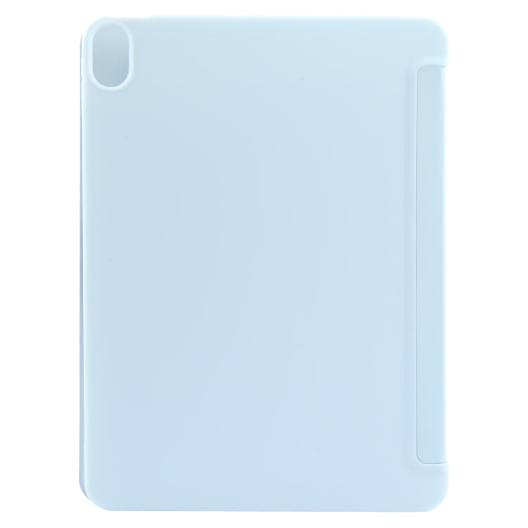 For iPad 10.9 2022 / Air 5 / Air 4 GEBEI 3-folding Holder Shockproof Flip Leather Tablet Case(Sky Blue) - iPad Air (2022) / (2020) 10.9 Cases by GEBEI | Online Shopping UK | buy2fix