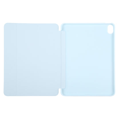 For iPad 10.9 2022 / Air 5 / Air 4 GEBEI 3-folding Holder Shockproof Flip Leather Tablet Case(Sky Blue) - iPad Air (2022) / (2020) 10.9 Cases by GEBEI | Online Shopping UK | buy2fix