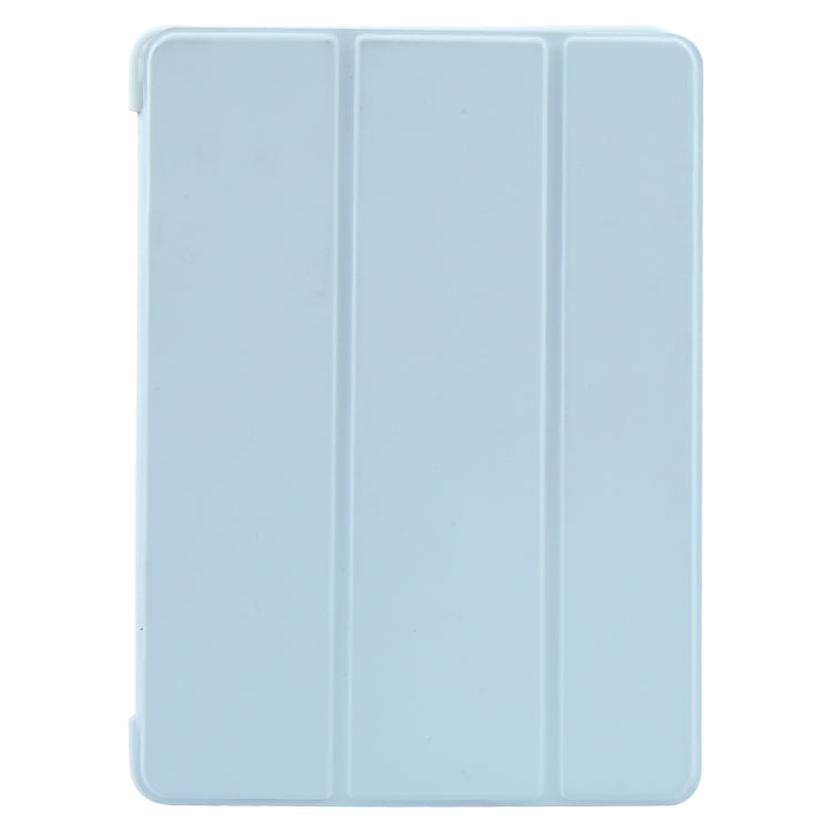 For iPad 9.7 2018 & 2017 / Air / Air2 GEBEI 3-folding Holder Shockproof Flip Leather Tablet Case(Sky Blue) - iPad 9.7 (2018) & (2017) Cases by GEBEI | Online Shopping UK | buy2fix