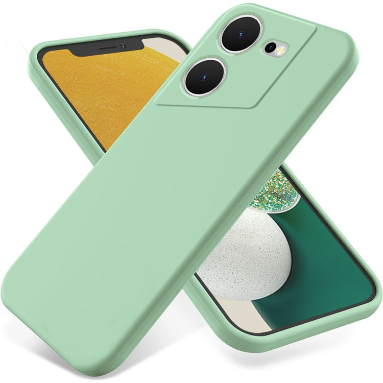 For Tecno Pova 5 Pure Color Liquid Silicone Shockproof Phone Case(Green) - Tecno Cases by buy2fix | Online Shopping UK | buy2fix