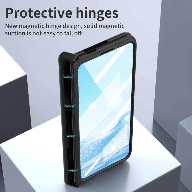 For Google Pixel Fold Napa Texture All-inclusive Phone Case(Black) - Google Cases by buy2fix | Online Shopping UK | buy2fix