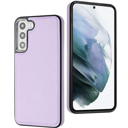 For Samsung Galaxy S22+ 5G Leather Texture Full Coverage Phone Case(Purple) - Galaxy S22+ 5G Cases by buy2fix | Online Shopping UK | buy2fix