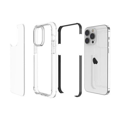 For iPhone 15 Pro Four-corner Shockproof TPU + Acrylic Phone Case(Black + Transparent) - iPhone 15 Pro Cases by buy2fix | Online Shopping UK | buy2fix