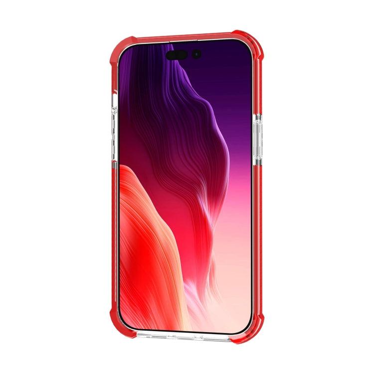 For iPhone 15 Pro Four-corner Shockproof TPU + Acrylic Phone Case(Red) - iPhone 15 Pro Cases by buy2fix | Online Shopping UK | buy2fix