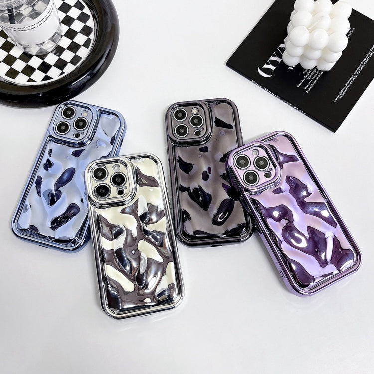 For iPhone XR Electroplating Meteorite Texture TPU Phone Case(Black) - More iPhone Cases by buy2fix | Online Shopping UK | buy2fix