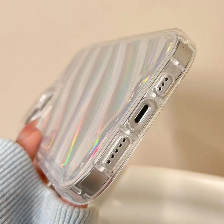 For iPhone 14 Pro Max Laser Sequin Waves TPU Phone Case(Transparent) - iPhone 14 Pro Max Cases by buy2fix | Online Shopping UK | buy2fix