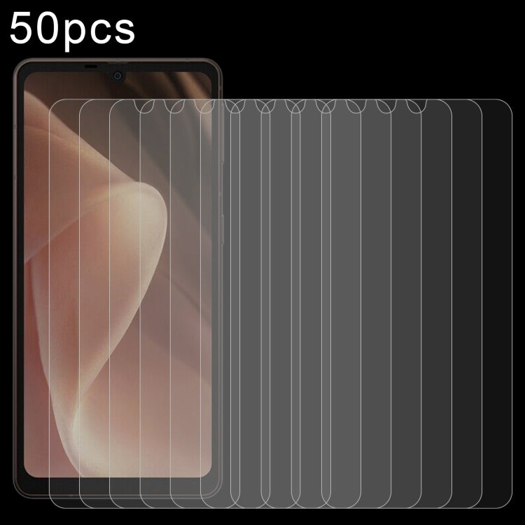 For Sharp Aquos Sense 7 50pcs 0.26mm 9H 2.5D Tempered Glass Film - Others by buy2fix | Online Shopping UK | buy2fix