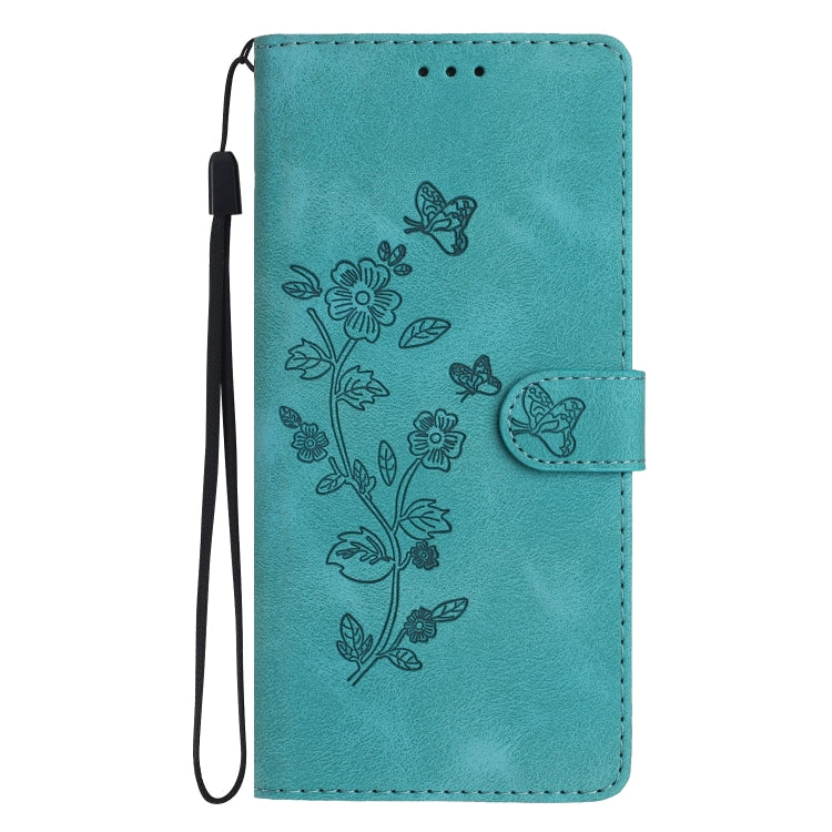 For Xiaomi Redmi Note 12 Pro 5G Flower Butterfly Embossing Pattern Leather Phone Case(Sky Blue) - Note 12 Pro Cases by buy2fix | Online Shopping UK | buy2fix