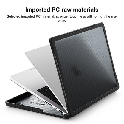 For MacBook Pro 14.2 inch 2023 / 2021 Dot Translucent Laptop Protective Case(Transparent Black) - MacBook Pro Cases by buy2fix | Online Shopping UK | buy2fix