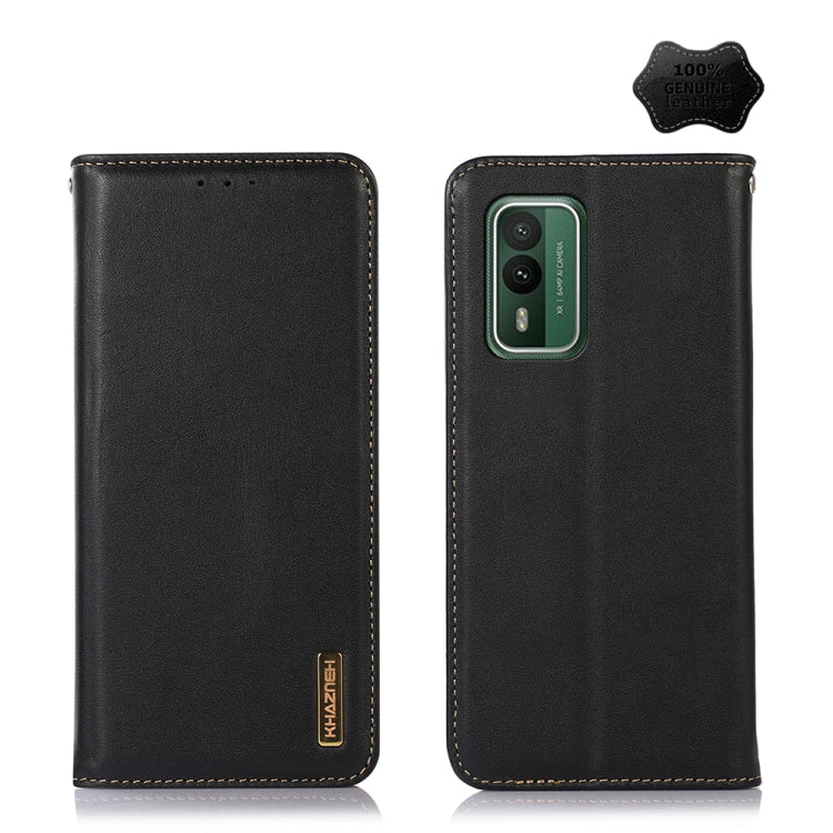 For Nokia XR21 KHAZNEH Nappa Top Layer Cowhide Leather Phone Case(Black) - Nokia Cases by buy2fix | Online Shopping UK | buy2fix