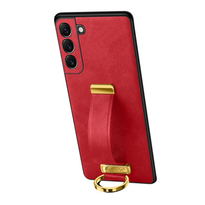 For Samsung Galaxy S23 5G SULADA PC + Leather Texture Skin Feel Shockproof Phone Case(Red) - Galaxy S23 5G Cases by SULADA | Online Shopping UK | buy2fix