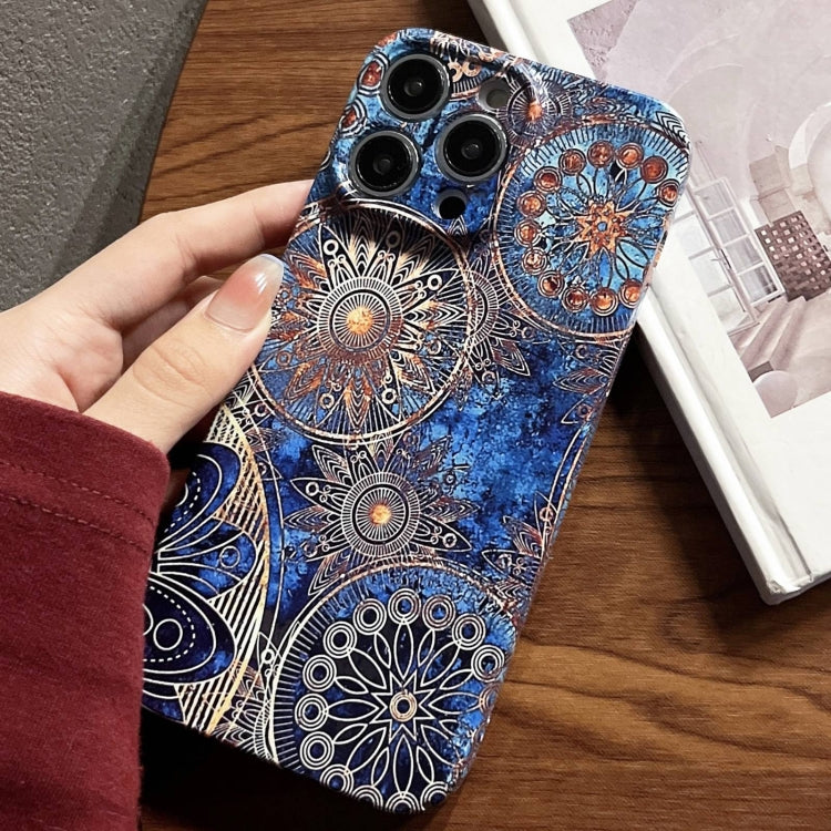 For iPhone 11 Pro Max Painted Pattern Precise Hole PC Phone Case(Abstract Flower) - iPhone 11 Pro Max Cases by buy2fix | Online Shopping UK | buy2fix