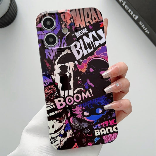 For iPhone 11 Painted Pattern Precise Hole PC Phone Case(Comics Umbrella Boy) - iPhone 11 Cases by buy2fix | Online Shopping UK | buy2fix