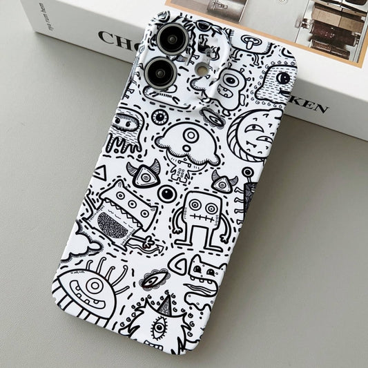 For iPhone 11 Painted Pattern Precise Hole PC Phone Case(Block Monster) - iPhone 11 Cases by buy2fix | Online Shopping UK | buy2fix