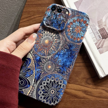 For iPhone 8 Plus / 7 Plus Painted Pattern Precise Hole PC Phone Case(Abstract Flower) - More iPhone Cases by buy2fix | Online Shopping UK | buy2fix