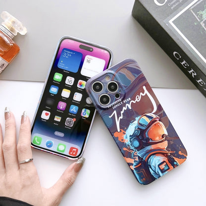 For iPhone 11 Painted Pattern Precise Hole PC Phone Case(Block Monster) - iPhone 11 Cases by buy2fix | Online Shopping UK | buy2fix