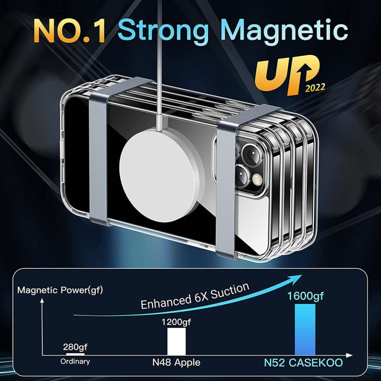 For iPhone 14 Pro LK Crystal Clear MagSafe Magnetic Phone Case(Transparent) - iPhone 14 Pro Cases by buy2fix | Online Shopping UK | buy2fix