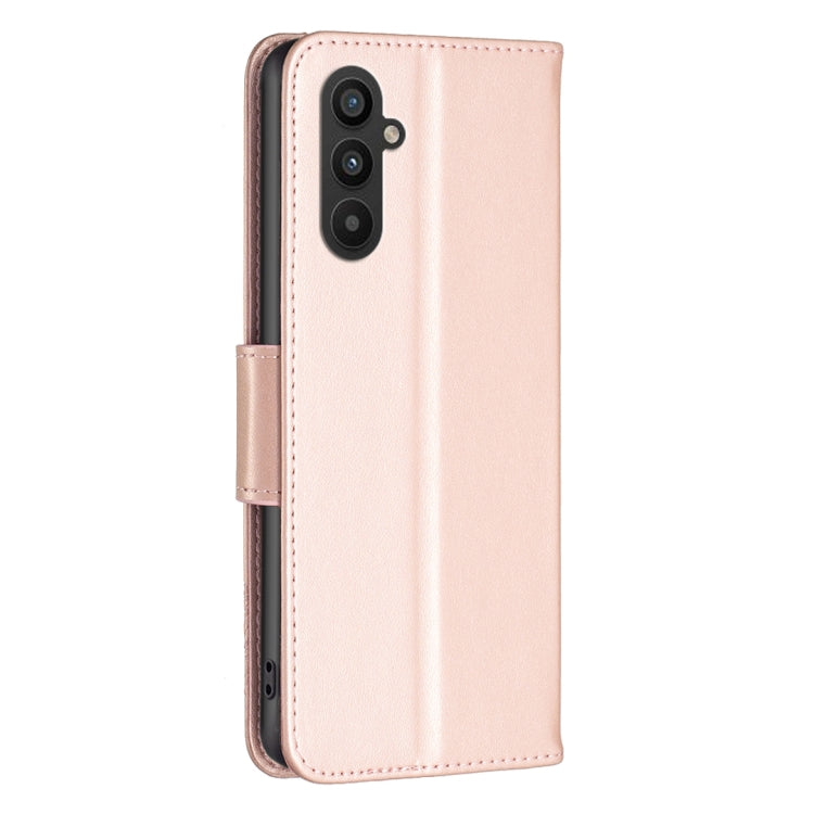 For Samsung Galaxy A25 5G Embossing Two Butterflies Pattern Leather Phone Case(Rose Gold) - Galaxy Phone Cases by buy2fix | Online Shopping UK | buy2fix