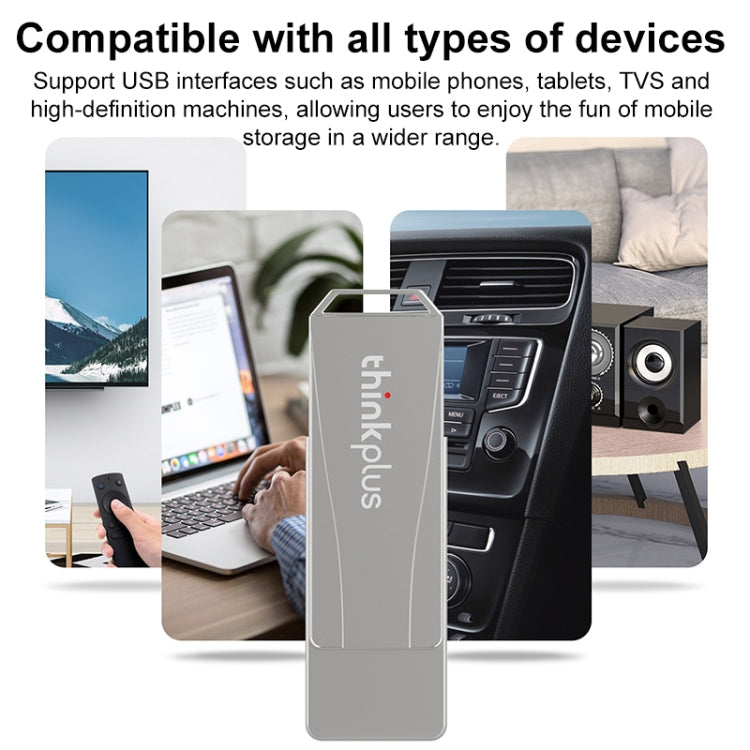 Lenovo Thinkplus USB 3.0 Rotating Flash Drive, Memory:16GB(Silver) - USB Flash Drives by Lenovo | Online Shopping UK | buy2fix