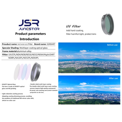 For Insta360 GO 2 / GO 3 JSR LS Series Camera Lens Filter, Filter:ND64 - Len Accessories by JSR | Online Shopping UK | buy2fix