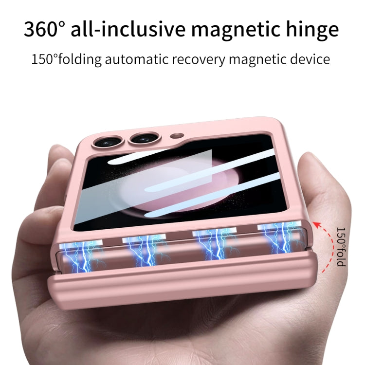 For Samsung Galaxy Z Flip5 GKK Integrated Magnetic Full Coverage Folding Phone Case(Black) - Galaxy Z Flip5 Cases by GKK | Online Shopping UK | buy2fix