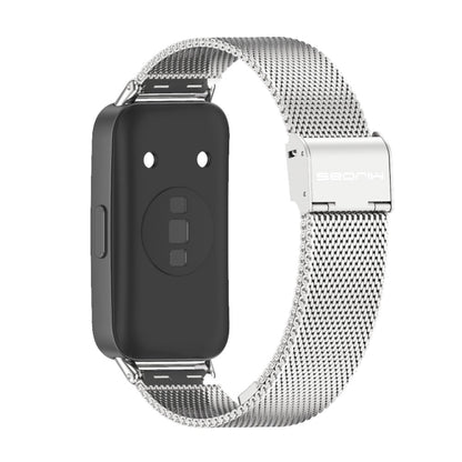 For Huawei Band 8 / 9 Mijobs Milan Buckle Stainless Steel Watch Band(Silver) - Watch Bands by MIJOBS | Online Shopping UK | buy2fix