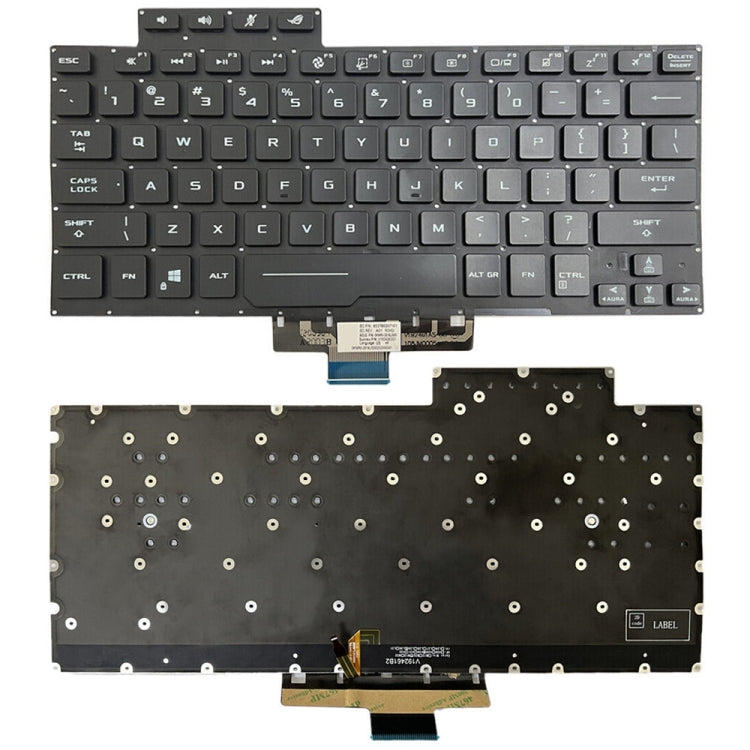 For ASUS ROG G14 Zephyrus GA401 GA401I US Version Backlight Laptop Keyboard(Black) - Asus Spare Parts by buy2fix | Online Shopping UK | buy2fix