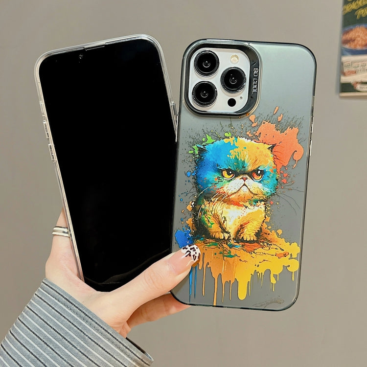 For iPhone 15 Pro Max Cute Animal Pattern Series PC + TPU Phone Case(Notes) - iPhone 15 Pro Max Cases by buy2fix | Online Shopping UK | buy2fix