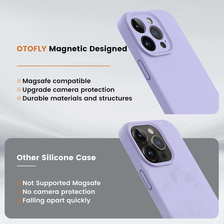 For iPhone 15 Plus LK MagSafe Magnetic Silicone Phone Case(Purple) - iPhone 15 Plus Cases by buy2fix | Online Shopping UK | buy2fix