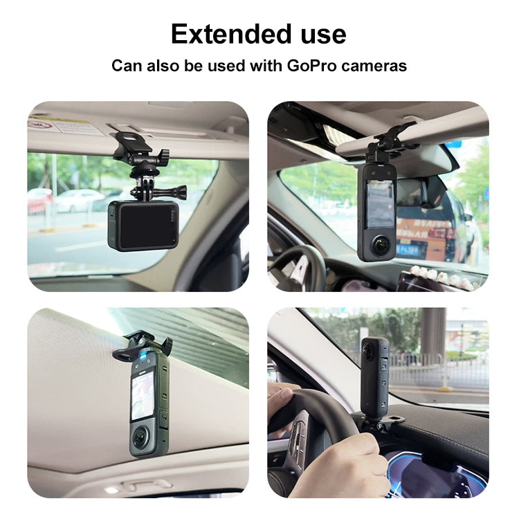 Car Sun Visor Bracket Type A Phone Clamp Mount - Car Holders by buy2fix | Online Shopping UK | buy2fix