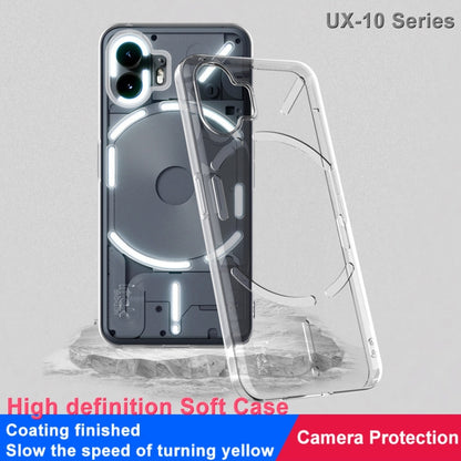 For Nothing Phone 2 imak UX-10 Series Transparent Shockproof TPU Phone Case(Transparent) - More Brand by imak | Online Shopping UK | buy2fix