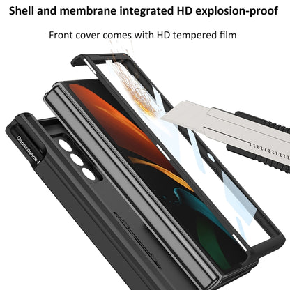 For Samsung Galaxy Z Fold2 GKK Integrated Folding Battle Shell PC Phone Case with Pen Box(Grey) - Galaxy Phone Cases by GKK | Online Shopping UK | buy2fix