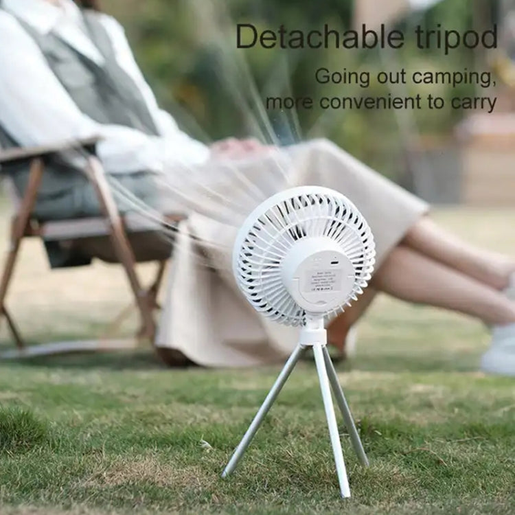 DQ213 4000mAh Outdoor Portable Camping Fan Tent Hanging Vertical Light(White) - Electric Fans by buy2fix | Online Shopping UK | buy2fix