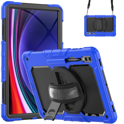 For Samsung Galaxy Tab S9 Ultra / S8 Ultra Silicone + PC Tablet Case(Dark Blue+Black) - Galaxy Tab S9 Ultra Cases by buy2fix | Online Shopping UK | buy2fix