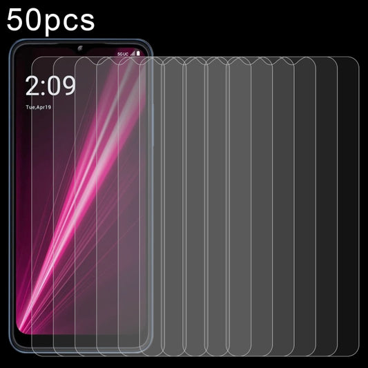 For T-Mobile REVVL 6x 50pcs 0.26mm 9H 2.5D Tempered Glass Film - Others by buy2fix | Online Shopping UK | buy2fix