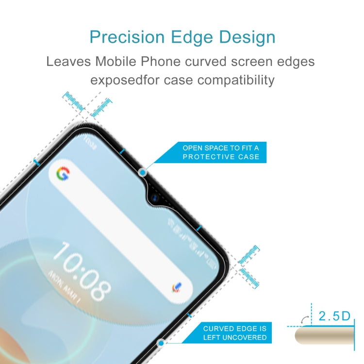 For UMIDIGI G5A 50pcs 0.26mm 9H 2.5D Tempered Glass Film - For Umidigi by buy2fix | Online Shopping UK | buy2fix