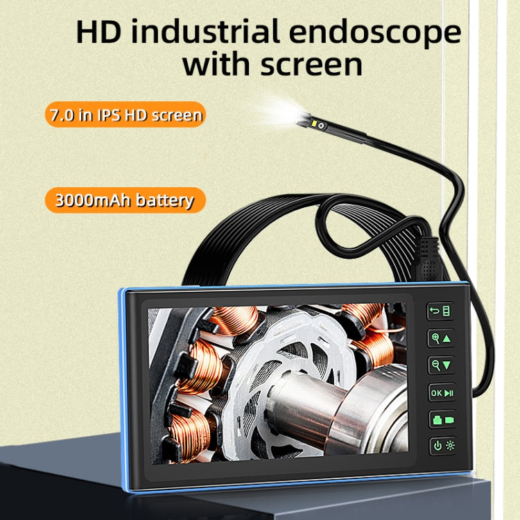 T23 7.9mm Three Lenses 7 inch Screen Industrial Endoscope, Spec:2m Tube -  by buy2fix | Online Shopping UK | buy2fix