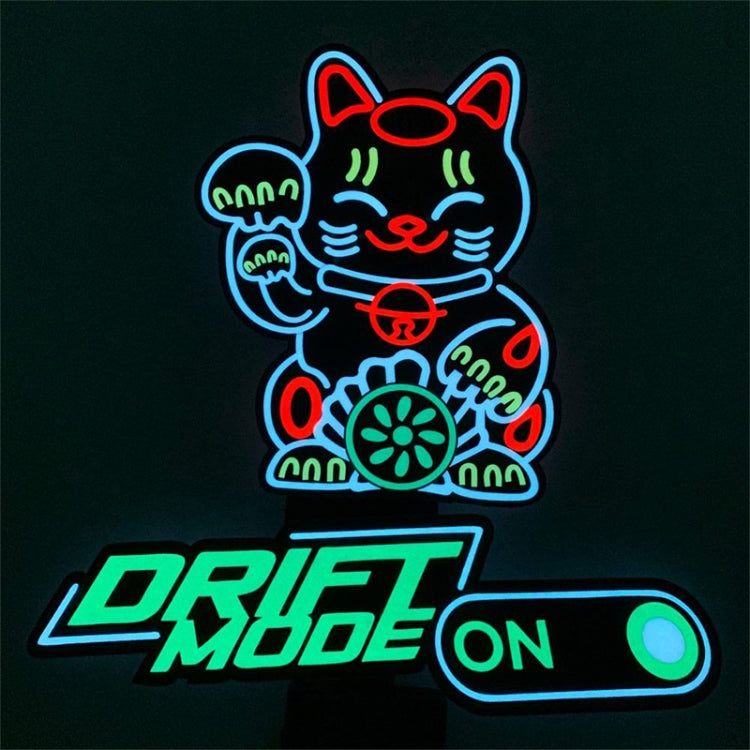 EL Luminous Car Stickers Cold Light Car Stickers Car Luminous Pattern Decoration(Drift Model) - Decorative Sticker by buy2fix | Online Shopping UK | buy2fix