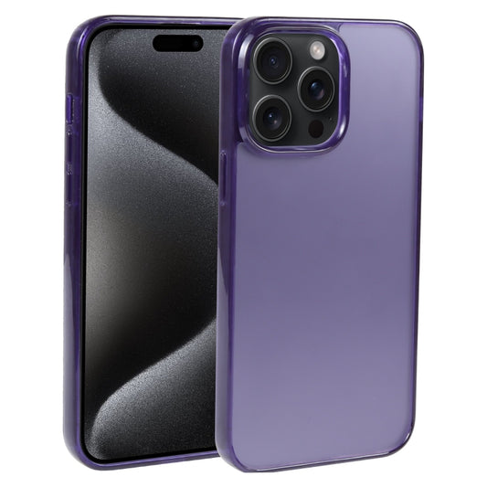 For iPhone 15 Pro Max GEBEI Acrylic Phone Case(Purple) - iPhone 15 Pro Max Cases by GEBEI | Online Shopping UK | buy2fix