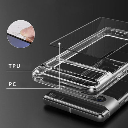 For Google Pixel 7a Transparent MagSafe Magnetic PC + TPU Phone Case - Google Cases by buy2fix | Online Shopping UK | buy2fix