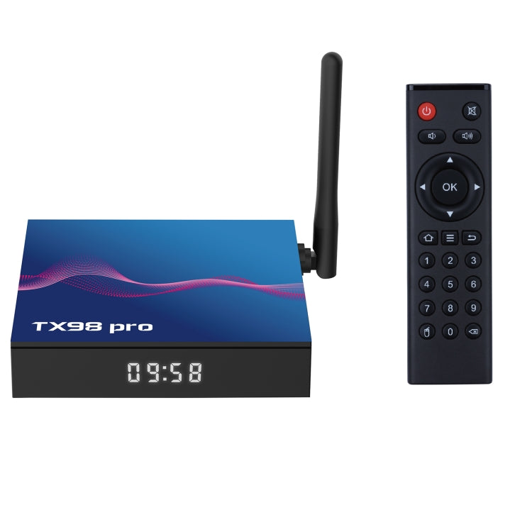 TX98 Pro 4K Ultra HD Android 12.0 Smart TV Box with Remote Control, 4GB+64GB, Allwinner H618 Quad-Core(EU Plug) - Others by buy2fix | Online Shopping UK | buy2fix