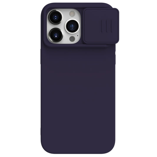 For iPhone 15 Pro NILLKIN CamShield Liquid Silicone Phone Case(Deep Purple) - iPhone 15 Pro Cases by NILLKIN | Online Shopping UK | buy2fix