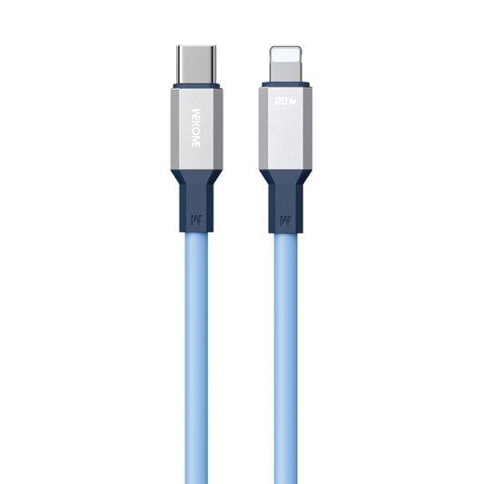 WK WDC-17 PD 20W USB-C/Type-C to 8 Pin Silicone Data Cable, Length: 1.2m(Blue) - 2 in 1 Cable by WK | Online Shopping UK | buy2fix