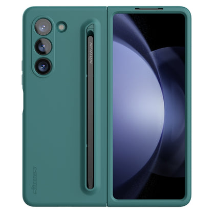 For Samsung Galaxy Z Fold5 NILLKIN Flex Pure PC + Liquid Silicone Phone Case with S Pen(Green) - Galaxy Z Fold5 Cases by NILLKIN | Online Shopping UK | buy2fix