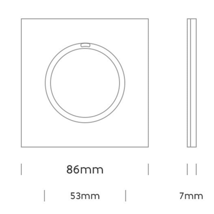 86mm Round LED Tempered Glass Switch Panel, Gold Round Glass, Style:Three Billing Control - Consumer Electronics by buy2fix | Online Shopping UK | buy2fix